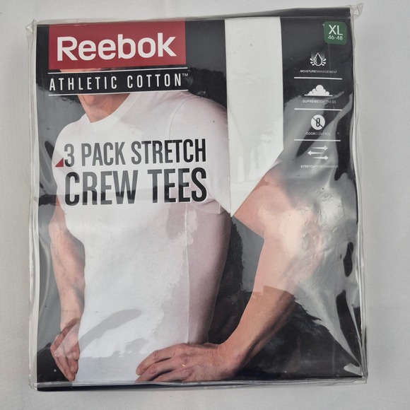 Reebok Other - Reebok Men's XL 3 Pack Athletic Cotton Stretch Crew Neck T-Shirts NIB 2015